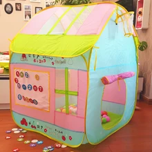 Детский подарок милый качественный детский игровой тент игровой дом Крытый палатка для игр на улице детский пляжный тент, детский подарок