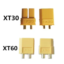 500 пар XT60 XT30 желтый Батарея Разъем набор мужской женский Позолоченный разъем типа "банан" для RC Multicopter 20