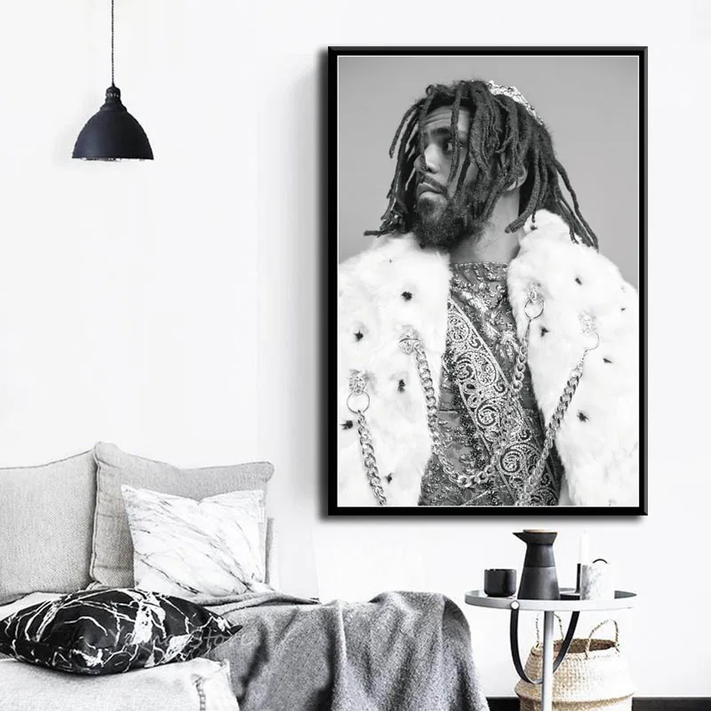 S957 J Cole рэп хип хоп музыкальный певец рэпер звезда настенная живопись Печать На