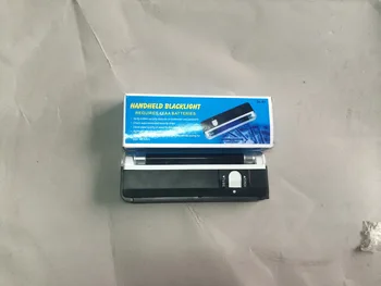 

DHL 200pcs Handheld UV Lamp Light Torch Led Flashlight Money Detector Currency Bill Fake Banknotes Passposts security check