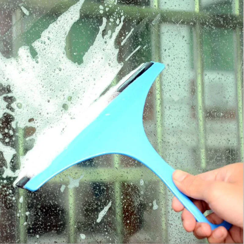  Household Window Cleaning Scraper Glass Wiper Spatula Cleaning Soft Rubber Tile Wall Cleaner One-si