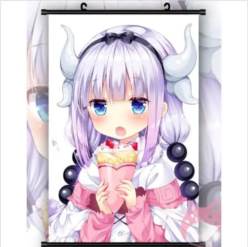 

Miss Kobayashi's Dragon Maid Kanna Kamui Japan Anime Poster Wall Scroll Decor Japanese cartoon 60x90cm