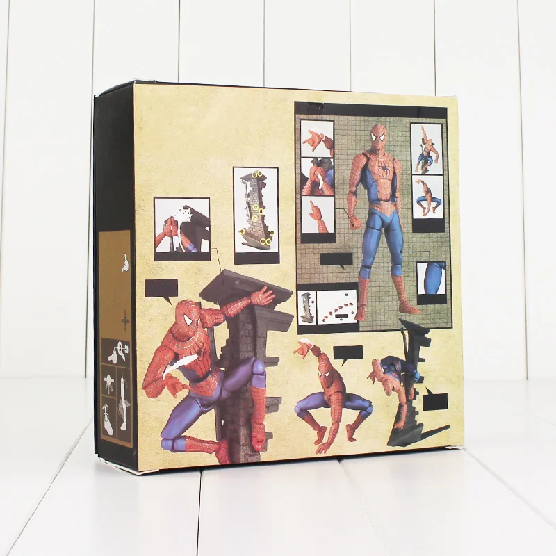 13,5 см «Человек-паук»; фигурку Sci-Fi для тинейджеров Revoltech серии № 039 человек паук веб игрушечной модели куклы подарок для детей