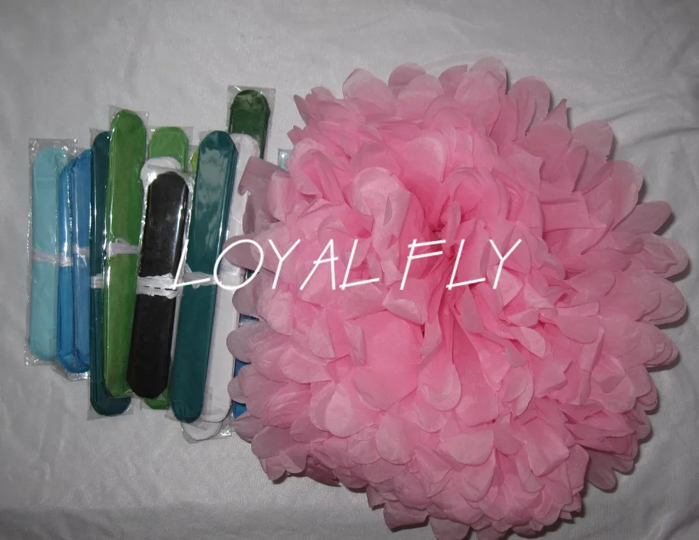 

Set of 50 Party Tissue Pom Poms Decor for Birthday's parties mixed 4" 8" 10" 12" 14" christmas ornament