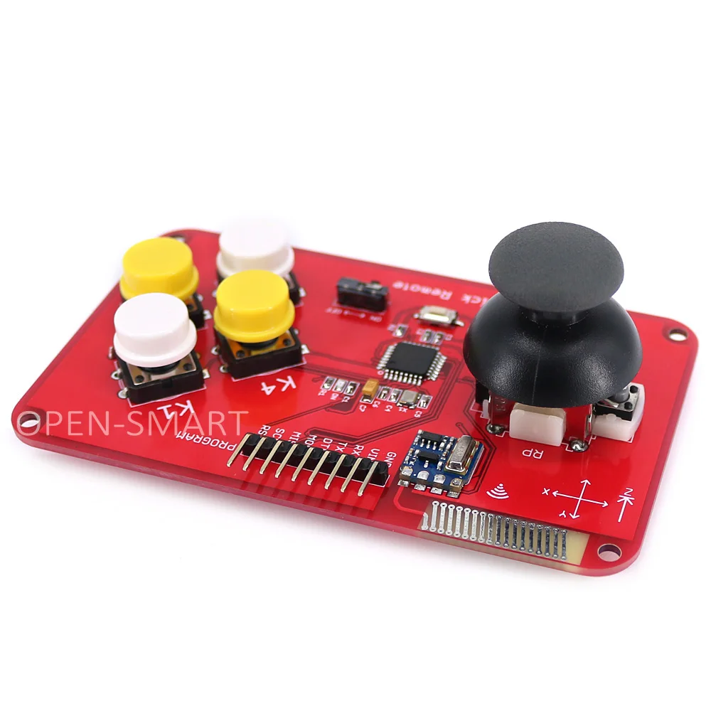 PS2 Joystick Keypad RF 433MHz Wireless Joystick Game Remote Controller Module Transceiver Kit for Smart Car / 4-axis Aircraft