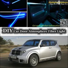 Для Dodge Hornet внутренний окружающий свет настройки атмосферное волоконно-оптическое освещение внутри двери панели освещения(не EL свет