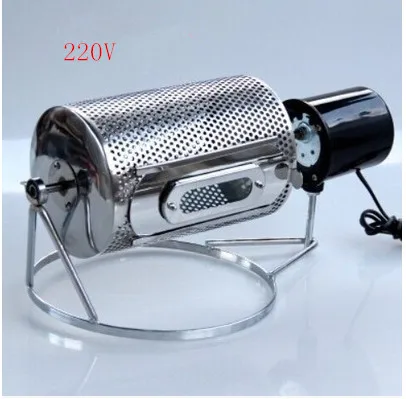 110 V/220 VElectric из нержавеющей стали Стекло окно обжарочный аппарат для зерен кофе инструмент и барбекю для домашнего использования