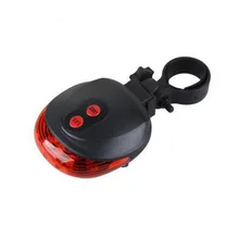 Bicycle 5 LED Light 2 Lasers Night Cycling Mountain Road Bike Saddle Safety Light MTB Road Rear Lights Lamp Backlight 7 Mode