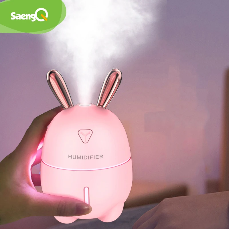 

saengQ 300ML Ultrasonic Air Humidifier Essential Oil Diffuser With Electric Aromatherapy USB Humidifier Car Aroma Diffuser