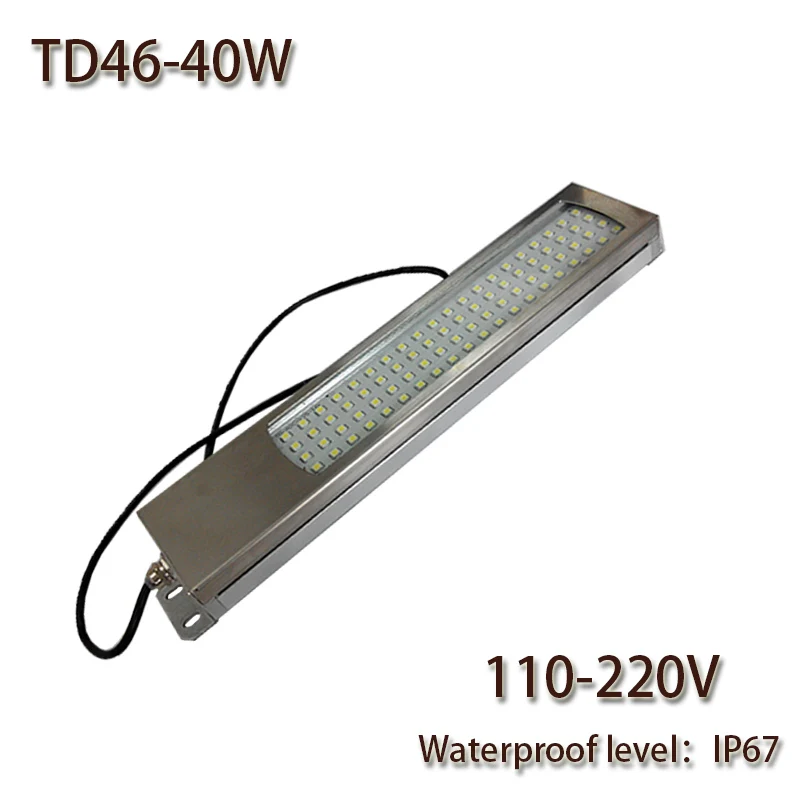 

HNTD 40W Led Panel Light 220V AC LED Metal work light CNC machine work tool lighting TD46 Waterproof IP67 Free shipping