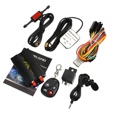 Dropshipping Rastreador GPS antirrobo Vehículo Tracker Car Bloqueador con Sistema de Alarma de Control Remoto GSM Ranura Para Tarjeta SD tk103b 103b