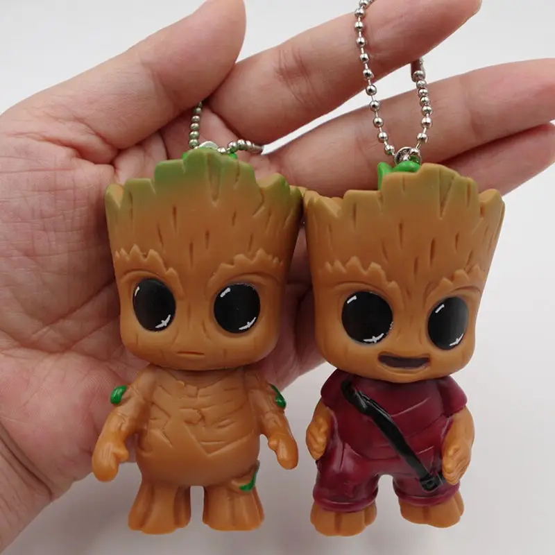 New Cute Movie Guardians Of The Galaxy Mini Baby Tree Model font b Action b font
