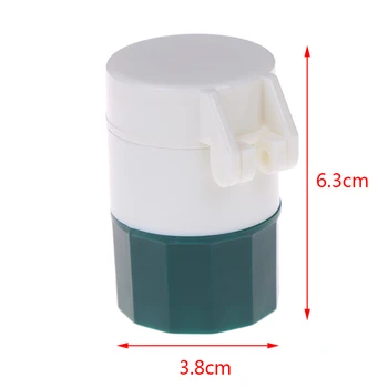 

4 in 1 Portable 4 Layer Powder Tablet Grinder Powder Pill Cutter Medicine Splitter Box Storage Crusher