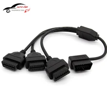 New 16 Pin OBD2 1 to 3 Wire M to 3F Right Angle 16pin Extension Cord OBD 2 OBD OBDII OBD-II Connector Cable Code Diagnostic Tool New 16 Pin OBD2 1 to 3 Wire M to 3F Right Angle 16pin Extension Cord OBD 2 OBD OBDII OBD-II Connector Cable Code Diagnostic Tool