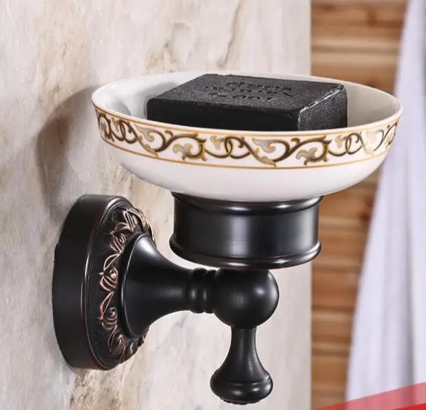 Black Oil Brushed soap dish Wall Mounted Bathroom Accessories Product