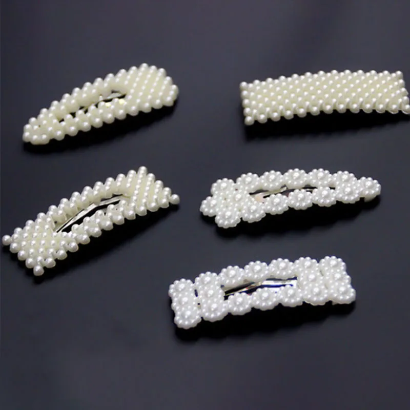 

2PCS Pearl Hairpins Hairgrip Hair Clips for Women Barrettes Her Accessories Women Girls Fashion Hair Styling toka