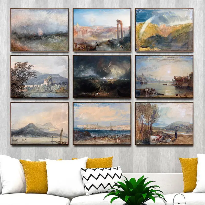 

Home Decoration Art Wall Pictures Fro Living Room Poster Print Canvas Paintings British Joseph Mallord William Turner 2