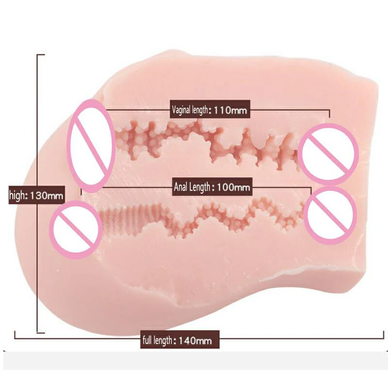 Мужской мастурбатор с двойным слоем Magic Eyes Uterus Реалистичная Вагина имитацией