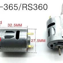 RS360 Высокоскоростной микро двигатель постоянного тока Фен двигатель модель авиационный двигатель HM мотор с резьбой вал