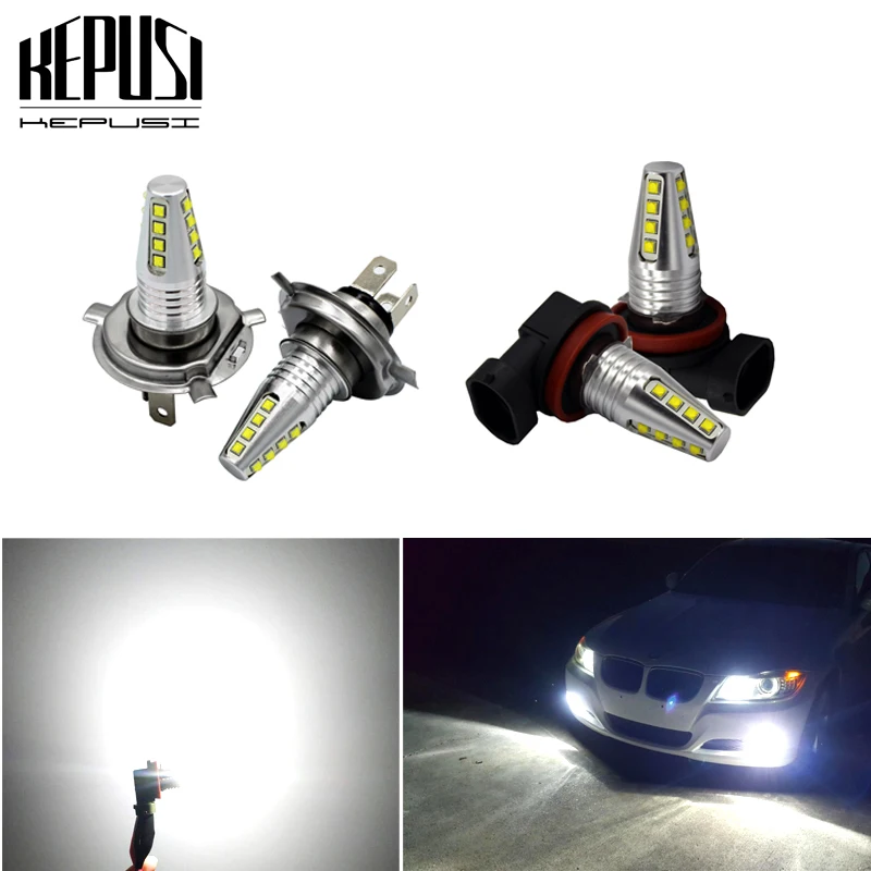 

2X H4 H7 H11 H8 H9 9005 9006 80W cree chip High Power Car LED Light Fog DRL Day running light Driving lamp 12V 24V White