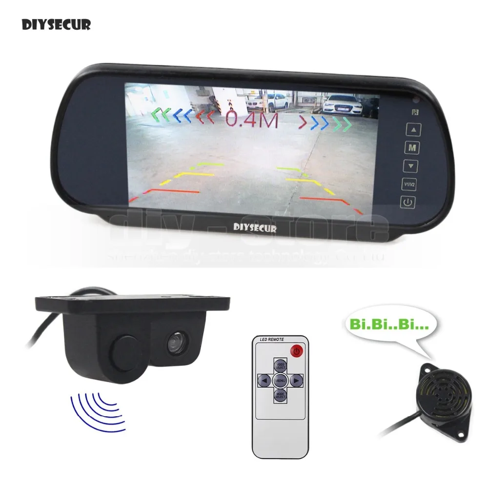Diysecur Wired Parking System Waterproof Parking Radar Sensor Rear View