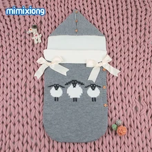 Envelope para o Bebê Recém-nascido Sacos de Dormir Inverno Alpaca Quente Carrinho de Bebê Sacos de Dormir Bonito Animal Bebe Envoltório Swaddle Casulo 0-1Y