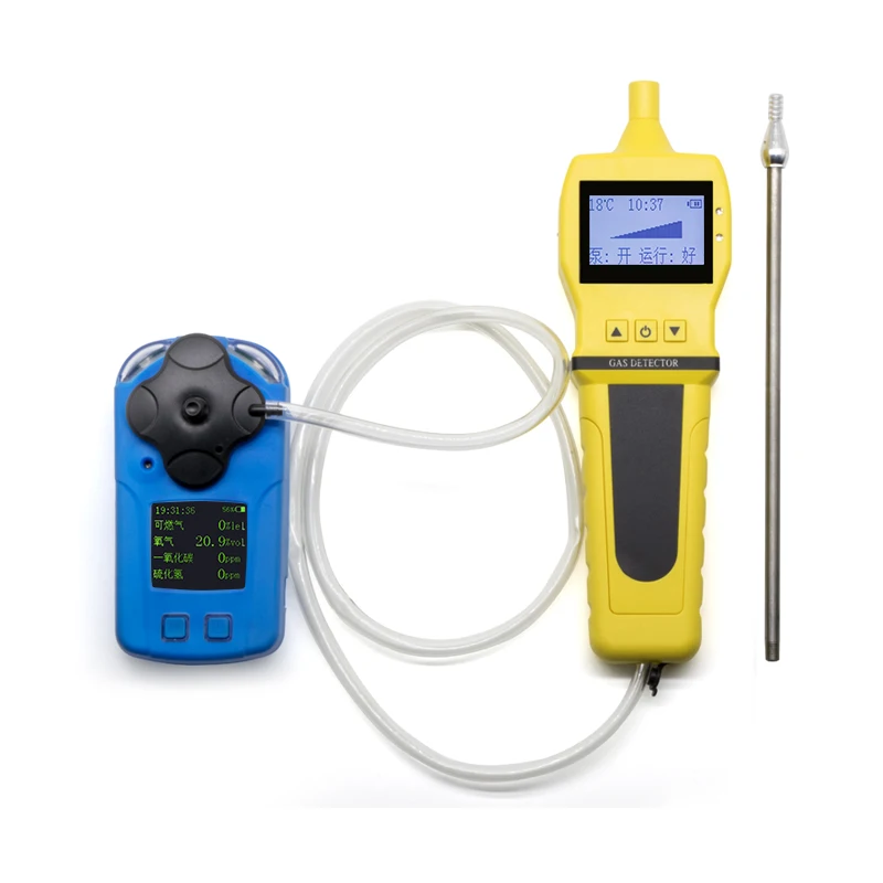 digital display charging external pump gas sampler Portable gas