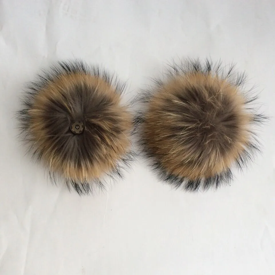 5pcs/lot Free Shipping 13cm Raccoon ball Genuine Raccoon Dog Fur Ball