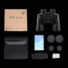 10X50 бинокль телескоп HD Визоры широкоугольный K9 Призма синяя пленка профессиональный открытый охотничий телескоп для путешествий концерт