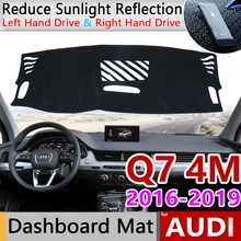 Для Audi Q7 4 M Противоскользящий анти-УФ коврик на приборную панель солнцезащитный коврик защита аксессуары с покрытием s-линия