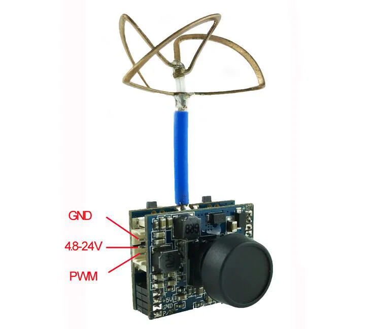 

Free Shipping Aomway HB25T VTX FPV Transmitter with 600TVL PAL/NSTC Camera 40CH 25mW 200mW Switchable 5.8G power ajustable