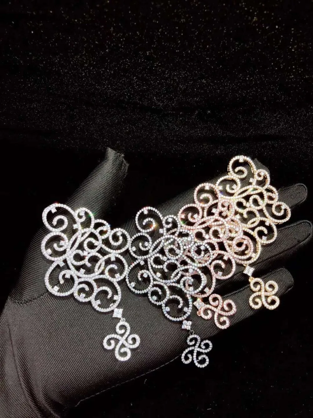 Women s High Quality Golden plated Paved CZ Necklace Pendant Connectors Cubic Zirconia DIY Jewellery Making Women s High Quality Golden plated Paved CZ Necklace Pendant Connectors Cubic Zirconia DIY Jewellery Making