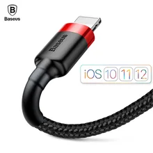Baseus Kevlar USB Cable for iPhone X 8 7 6 5 6s Fast Charging Phone USB Data Cables for iPhone 5s 5C SE Usb Charger Cord Adapter