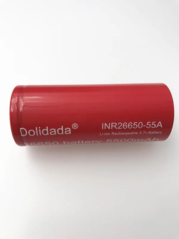 3 шт Dolidada 26650 аккумулятор 5500mah аккумулятор 26650 Li-ion 3,7 v перезаряжаемый аккумулятор для фонарика Электрический инструмент 55A 26650 аккумулятор