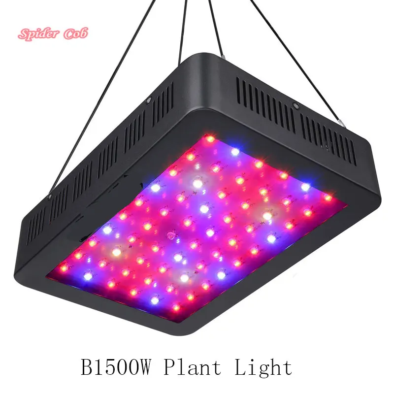 

1500 W Grow Light Panel Full Spectrum Double Chips Optical Lens with Daisy Chain Plant Light For Tent Indoor Plant Growth
