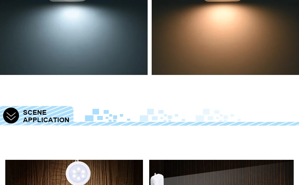 PIR датчик движения 6 светодиодный светильник для шкафа s Шкаф беспроводной настенный светильник Магнитный коридор лестничный светильник для кухни Спальня Ночной умный светильник