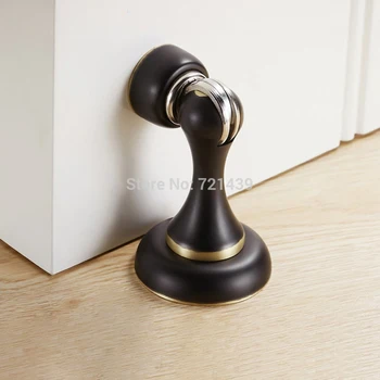 

1PC Brass Heavy Duty Powerful Magnetic Doorstop Black Door Stopper Catch Door Holder Tool Doorstop for Home Office Door stops