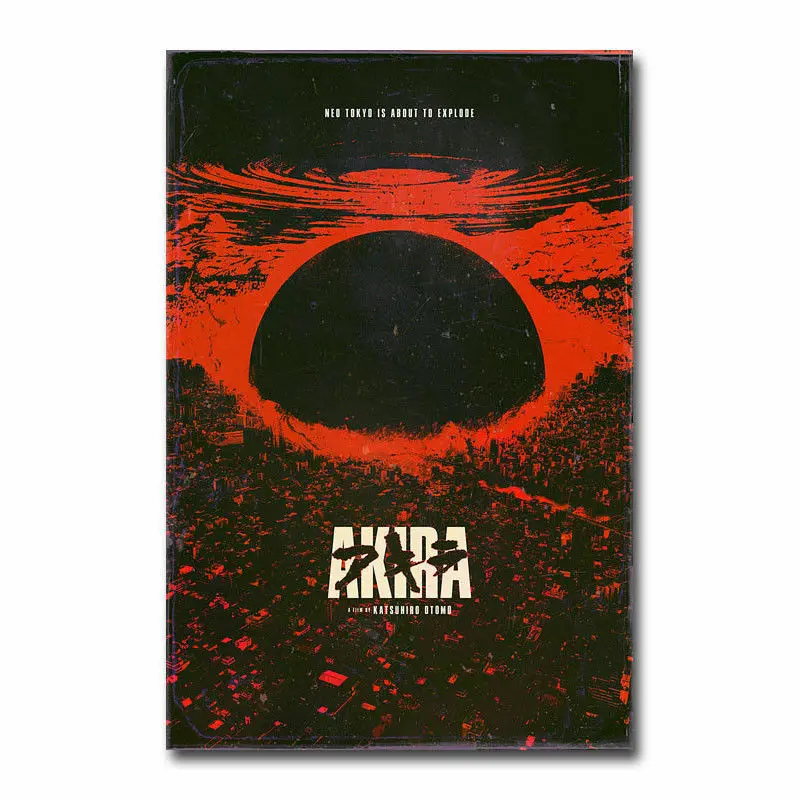 

Q1681 Posters and Prints Akira Anime Classic Vintage Movie Film Art Poster Canvas Painting Home Decor