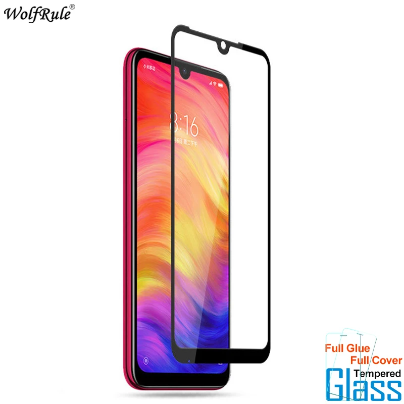 2 قطعة زجاج Xiaomi Redmi ملاحظة 7 الهاتف واقي للشاشة كامل الغراء غطاء الزجاج المقسى ل Xiaomi Redmi ملاحظة 7 الزجاج xiomi فيلم