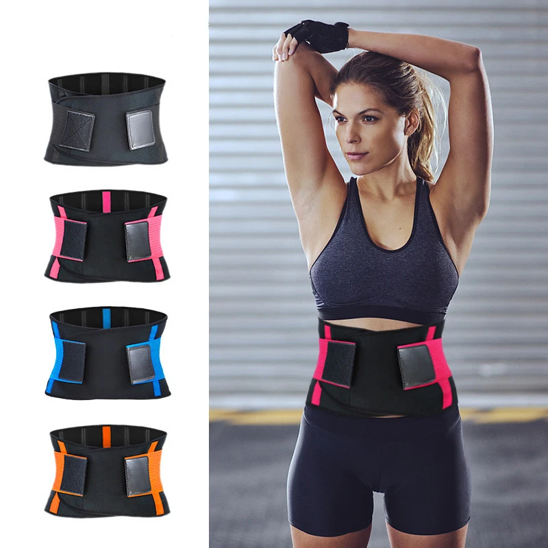 

Men Women Waist Trainer Neoprene Yoga Push Up Sweat Wear Fitness Sports Support Belt Power Hot Body Gym Shaper Girdle Belt