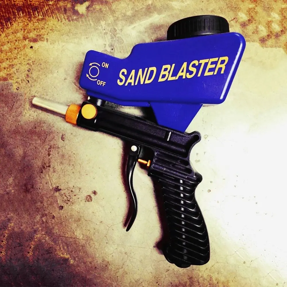 Gravity Feed Sandblasting Gun Air Sandblast Portable Speed Blaster Sand