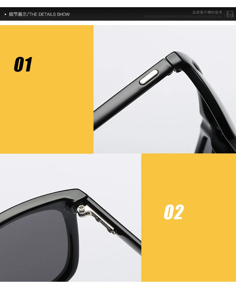 New polarized men's sunglasses UV400 coated glasses square elastic frame ladies sunglasses fashion brand driving sunglasses (12)