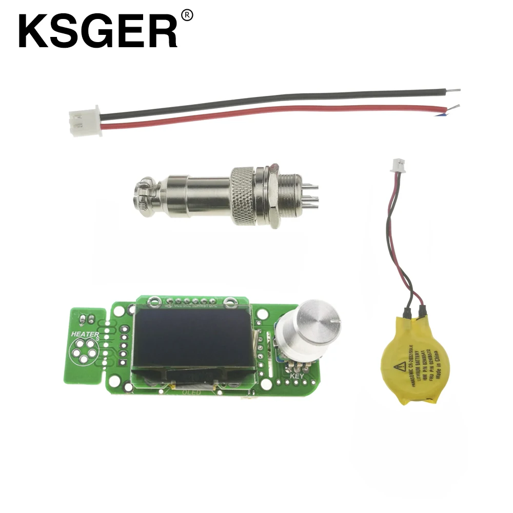 KSGER STM32 OLED Version V2.0 T12 Soldering Station Controller With Battery 9501 Soldering Handle Set Electric Soldering Irons (1)
