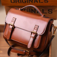 Женская классическая сумка на плечо из натуральной гладкой телячьей кожи с верхней ручкой WB173