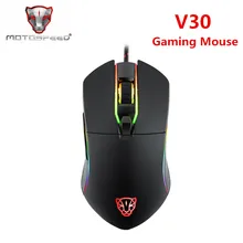 Motospeed V30 USB Проводная профессиональная игровая мышь 3500 dpi USB порт светодиодный дисплей с подсветкой для компьютера ПК Android IOS Linux ноутбука