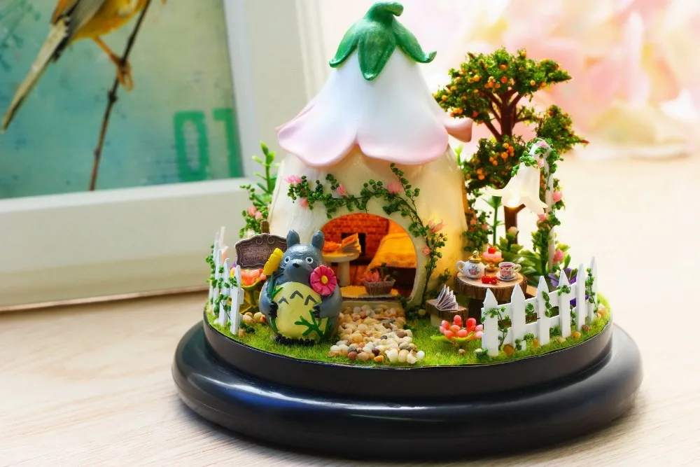 Миниатюрный Кукольный Дом DIY кукольный домик с мебелью деревянный дом для детей подарок на день рождения Любовное настроение игрушки