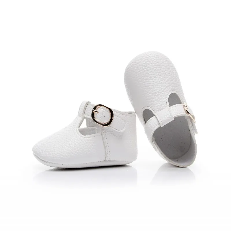 Обувь для новорожденных девочек; мокасины; однотонная детская обувь с мягкой подошвой для малышей; обувь для начинающих ходить; балетная обувь - Цвет: White