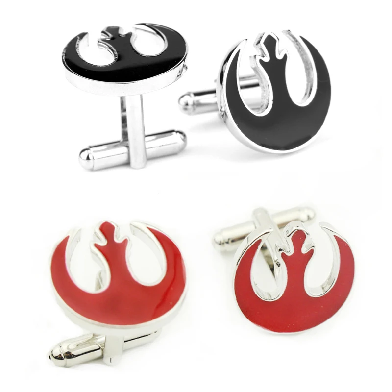 

Simple style shirt cufflinks for men's star wars red black buttons cuff links High Quality party wedding Jewelry wholesale