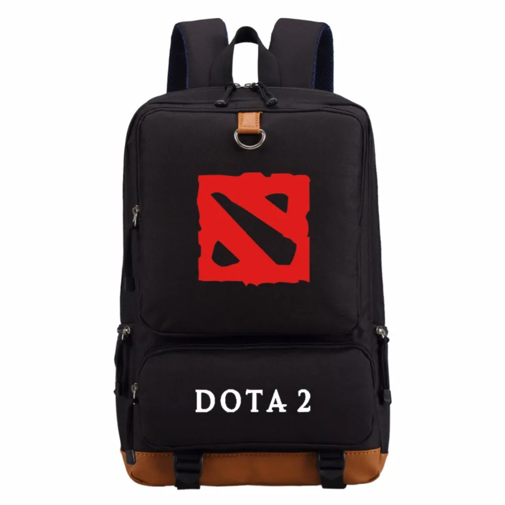 

WISHOT DOTA 2 logo CSGO backpack for teenagers Men women's boy Student School Bags travel Shoulder Laptop Bag