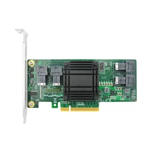 Linkreal 4 порта PCIe x8 SSD NVMe U.2 Адаптерная плата